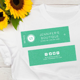 Etiquetas de ropa Pequeña Empresa Verde Blanco
