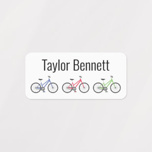 Etiquetas de ropa personalizadas de bicicletas de 
