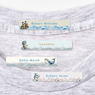 Etiquetas de ropa personalizadas para niños Sea Li