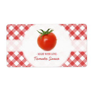 Etiquetas de salsa de tomate