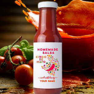Etiquetas de salsa personalizado para salsa casera