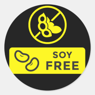 Etiquetas de seguridad sin soja