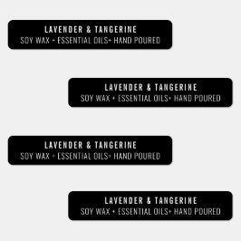 Etiquetas de sello inviolables para velas negras n