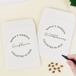 Etiquetas de semilla de jardín minimalista - Centr