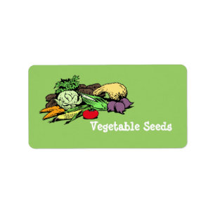Etiquetas de semillas vegetales