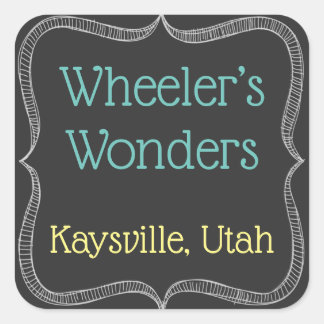 Etiquetas de tablero de cuadros personalizadas