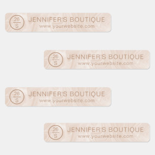 Etiquetas de tamaño de ropa de nombre comercial Ma