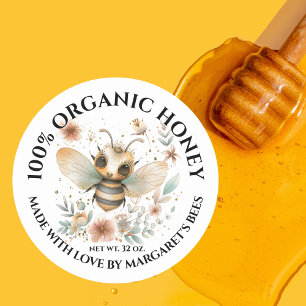 Etiquetas de Tarro de Miel Abeja Mielera Panal Pro