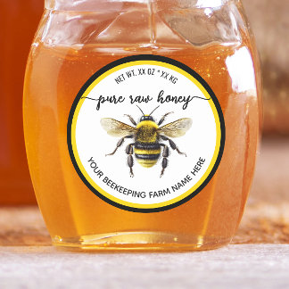 Etiquetas de Tarro de Miel | Colmenar de Abejas Ap
