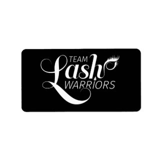 Etiquetas de Team Lash Warriors