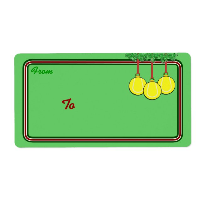 Etiquetas de tenis para navidades (Frente)
