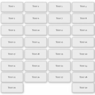 Etiquetas de texto individuales pequeñas