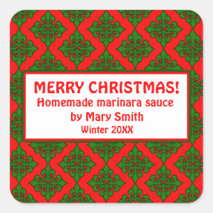 Etiquetas de vacaciones para regalos caseros