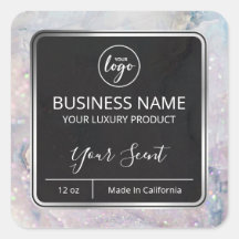 Etiquetas de vástago de soja de mármol opal