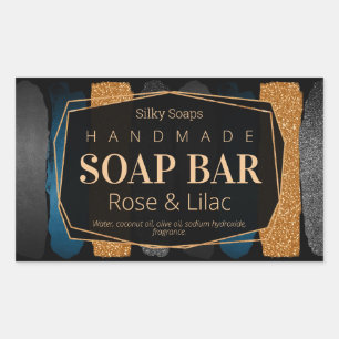 Etiquetas de velas de jabón artesanales lujosas ne