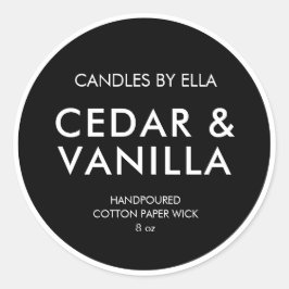 Etiquetas de velas Minimalistas personalizadas mod