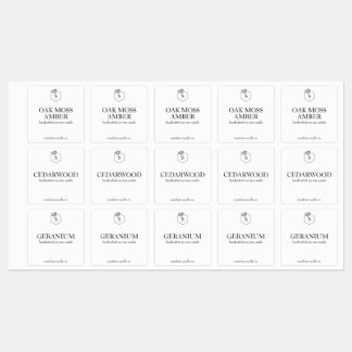 Etiquetas de velas Personalizados impermeables - V