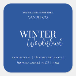 Etiquetas de velas Winter Wonderland Vanilla & Pin
