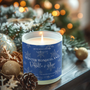 Etiquetas de velas Winter Wonderland Vanilla & Pin
