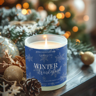 Etiquetas de velas Winter Wonderland Vanilla & Pin