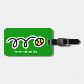 Etiquetas de viaje para equipaje de mano de tenis 