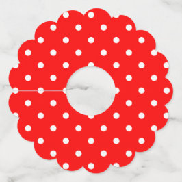 Etiquetas de Vidrio de Papel Rojo