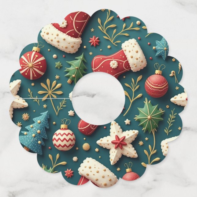 Etiquetas de vidrio Fiesta para navidades (Reverso)