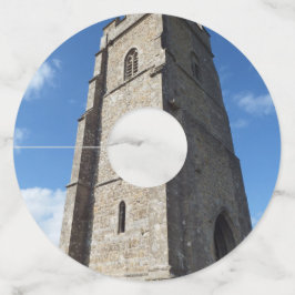 Etiquetas de vidrio para vino de papel de la torre