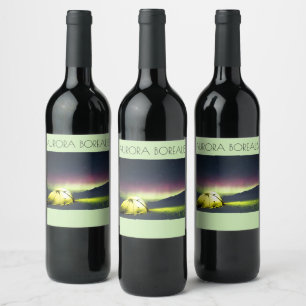 Etiquetas de vino Aurora Borealis
