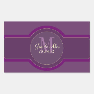 Etiquetas de vino Boda de ciruela morada