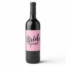 Etiquetas de vino Bride Squad