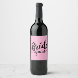 Etiquetas de vino Bride Squad