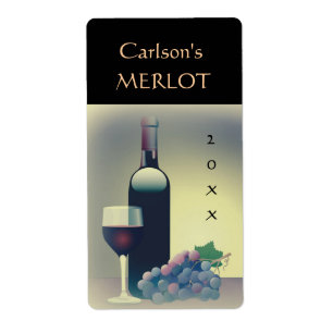 Etiquetas de vino caseras (verticales)