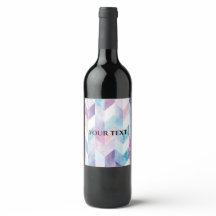 etiquetas de vino de acuarela abstracta personaliz
