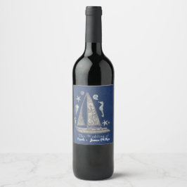 Etiquetas de vino de barco plateado náutico y cosa