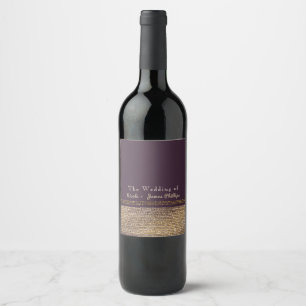Etiquetas de vino de fiesta glamurosas y brillante