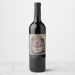 Etiquetas de vino de Personalizado de cerdo de Gui