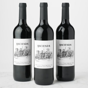Etiquetas de vino de Personalizado de mascar finca