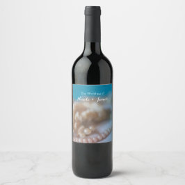 Etiquetas de vino de playa pintadas elegantes Conc