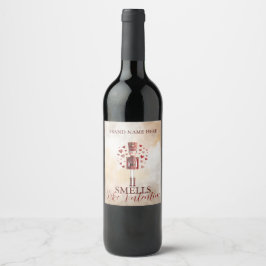 Etiquetas de vino de San Valentín con cascanueces 