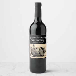 Etiquetas de vino divertidas para la despedida de 