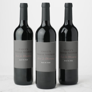 Etiquetas de vino para despedida de soltera El a