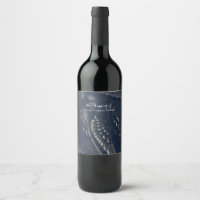 Etiquetas de vino para fiesta gótica glamorosa con