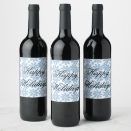Etiquetas de Vino Personalizadas con Patrón Floral