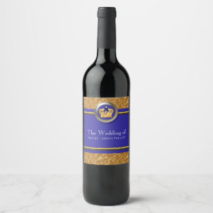 Etiquetas de vino personalizadas elegantes Corona
