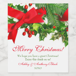 Etiquetas de vino personalizadas para Navidades |
