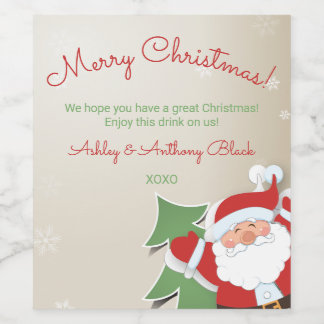Etiquetas de vino personalizadas para Navidades |