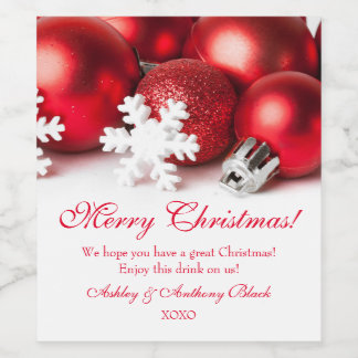 Etiquetas de vino personalizadas para Navidades |
