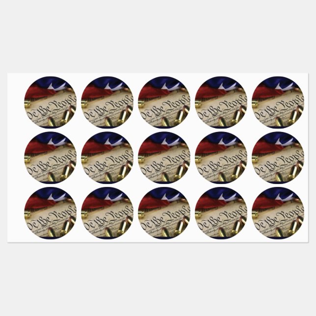 Etiquetas Declaración de Independencia (Hoja)