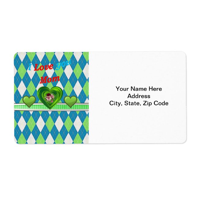 Etiquetas del Día de la Madre (Frente)